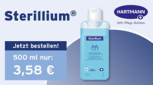 sterillium, haendedesinfektion, begrenzt viruzid, sehr gute hautvertraeglichkeit, hartmann